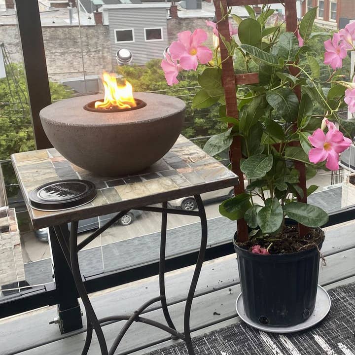 City Bonfires - Portable Fire Pits – wholesale Eldstad – Betong Semi-Round Fire Pit