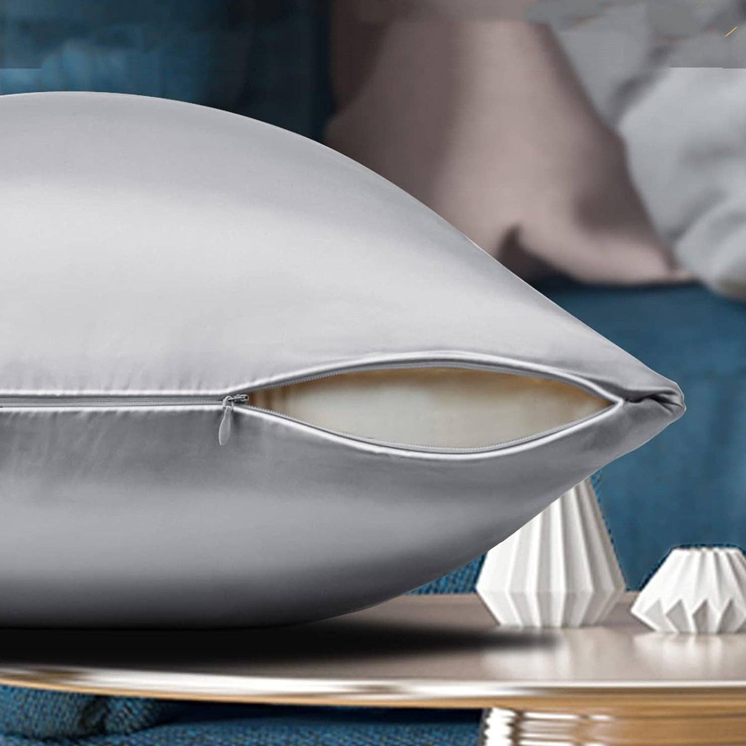 The Tangerine Store - Wholesale Bedding Pillowcase/Sham - Set of 2 Pure Mulberry Silk Pillowcases36