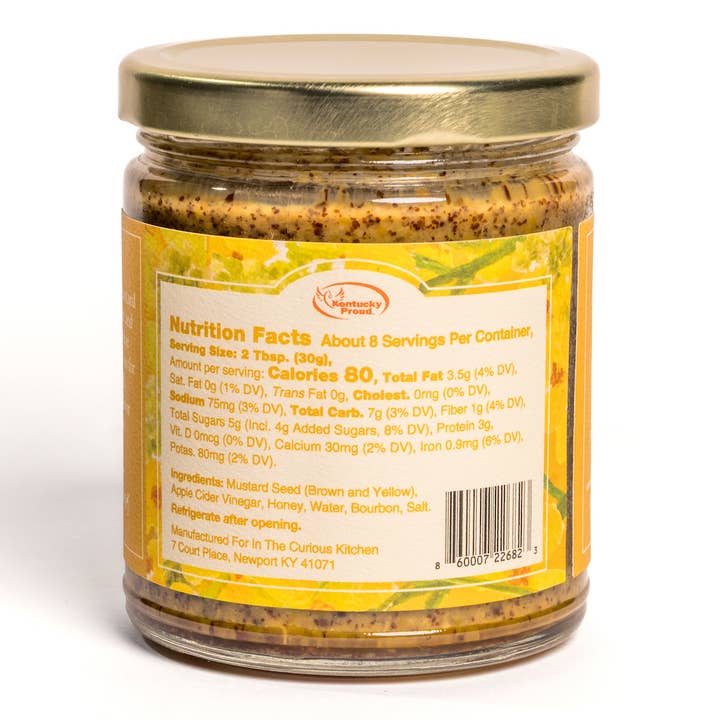 In the Curious Kitchen - Wholesale Mustard - Bourbon Honey Mustard | 9 oz. | New Packaging2