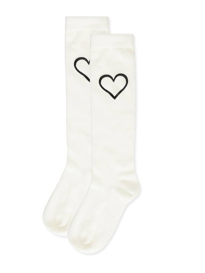 Infinity Classics International Inc. - Wholesale Socks - Women's - Puff Paint Heart Knee High2