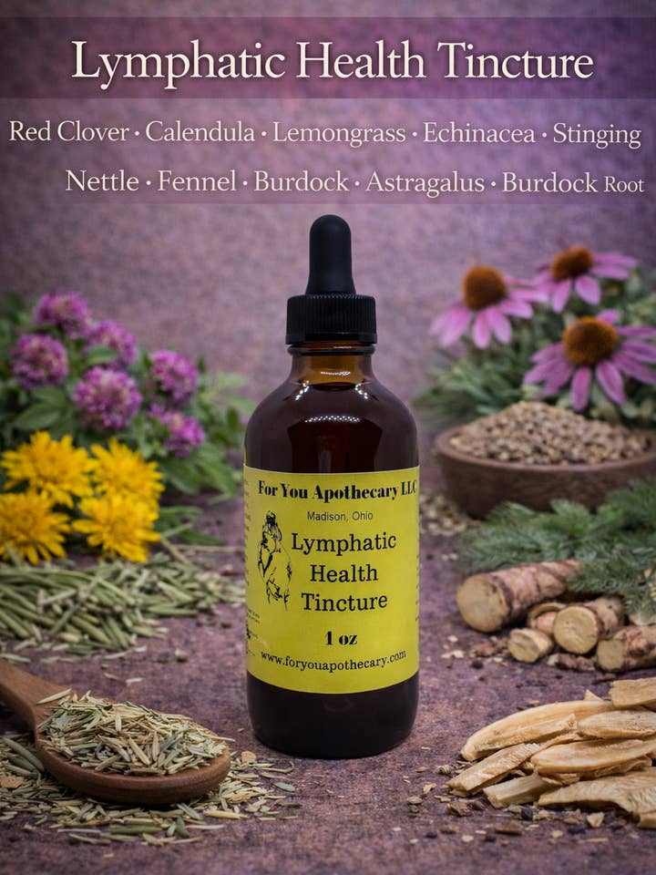 Lymphatic Health Tincture for wholesale by For You Apothecary LLC