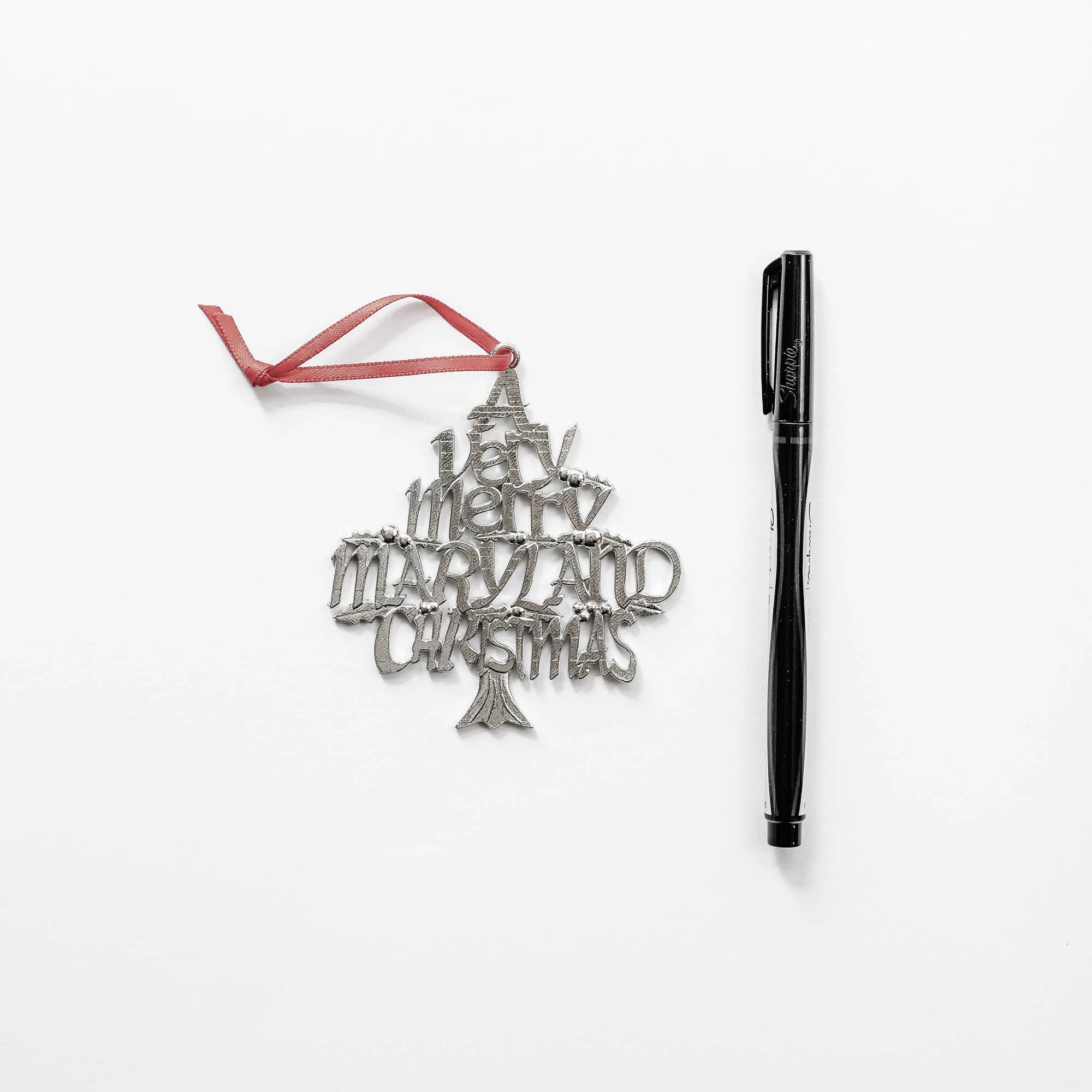 House of Morgan Pewter - Wholesale Ornament - Merry Maryland Christmas Ornament - Maryland Gifts4