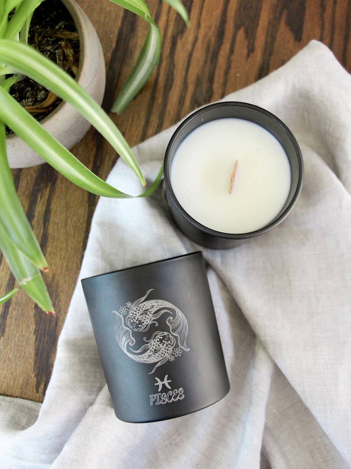 Pisces for wholesale by Engraved Candle Co.