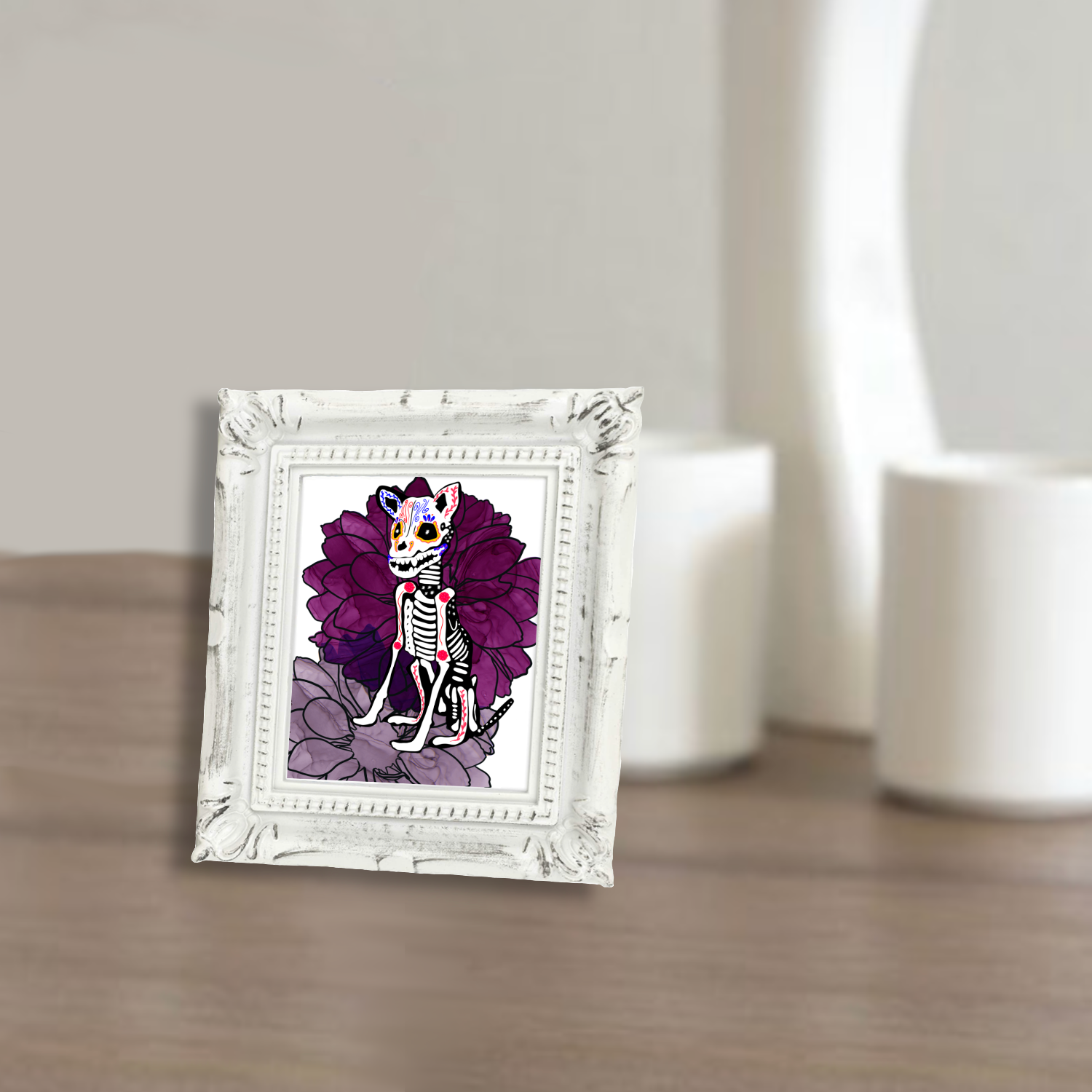 Neverending Stickers - Wholesale Art Print - Neverending Stickers - Framed Mini Print - Dia De Los Muerto4