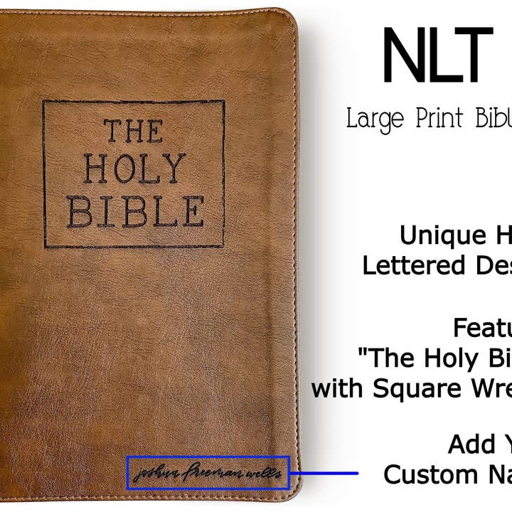 Joy Creative Bibles - Wholesale Religion - NLT Filament Bible - Holy Bible Square Wreath3