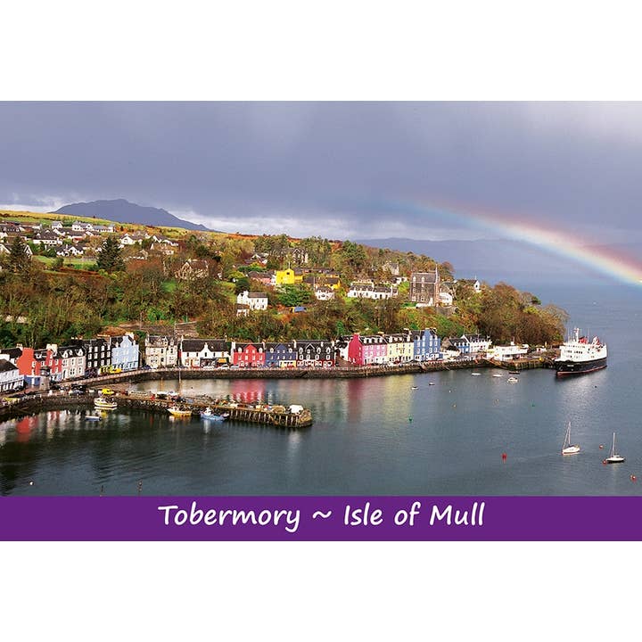 Middelgrote ansichtkaart Tobermory - Hoogwaardige bedrukking voor wholesale door Island Blue Publishing