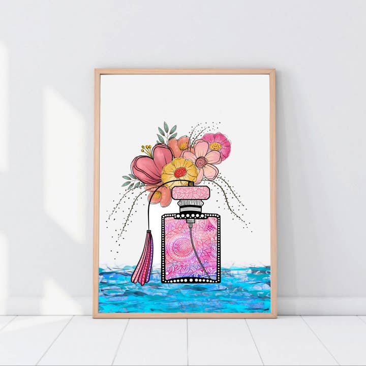 Perfume Art Print for wholesale by GatikaChicShop
