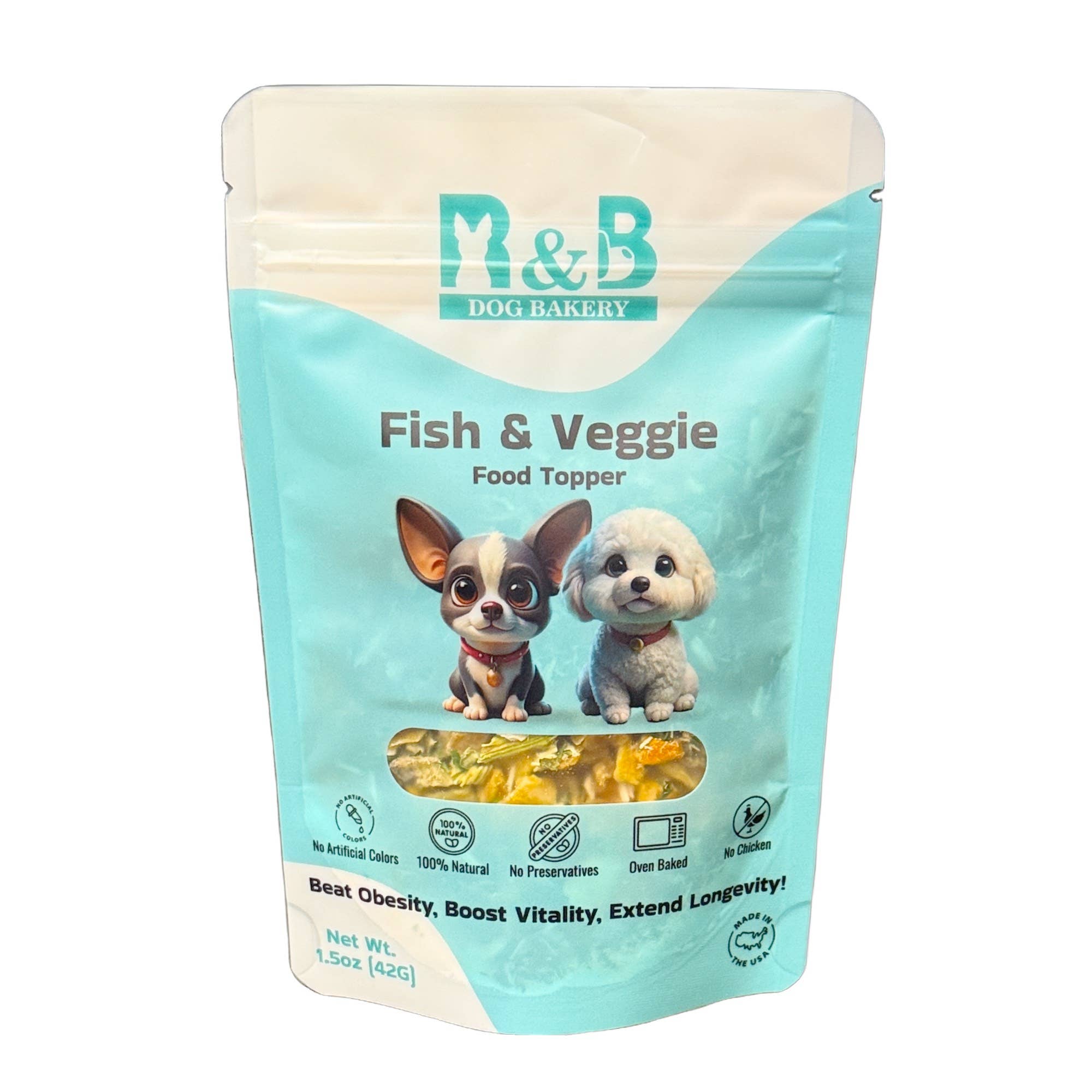 R&B Dog Bakery - Venta al por mayor Comida - Perros - Cobertura de Pescado y Verduras0