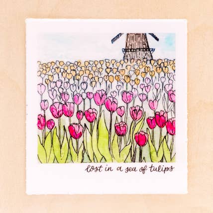 Kallos Ink - Wholesale Sticker - Lost in a Sea of Tulips Sticker0