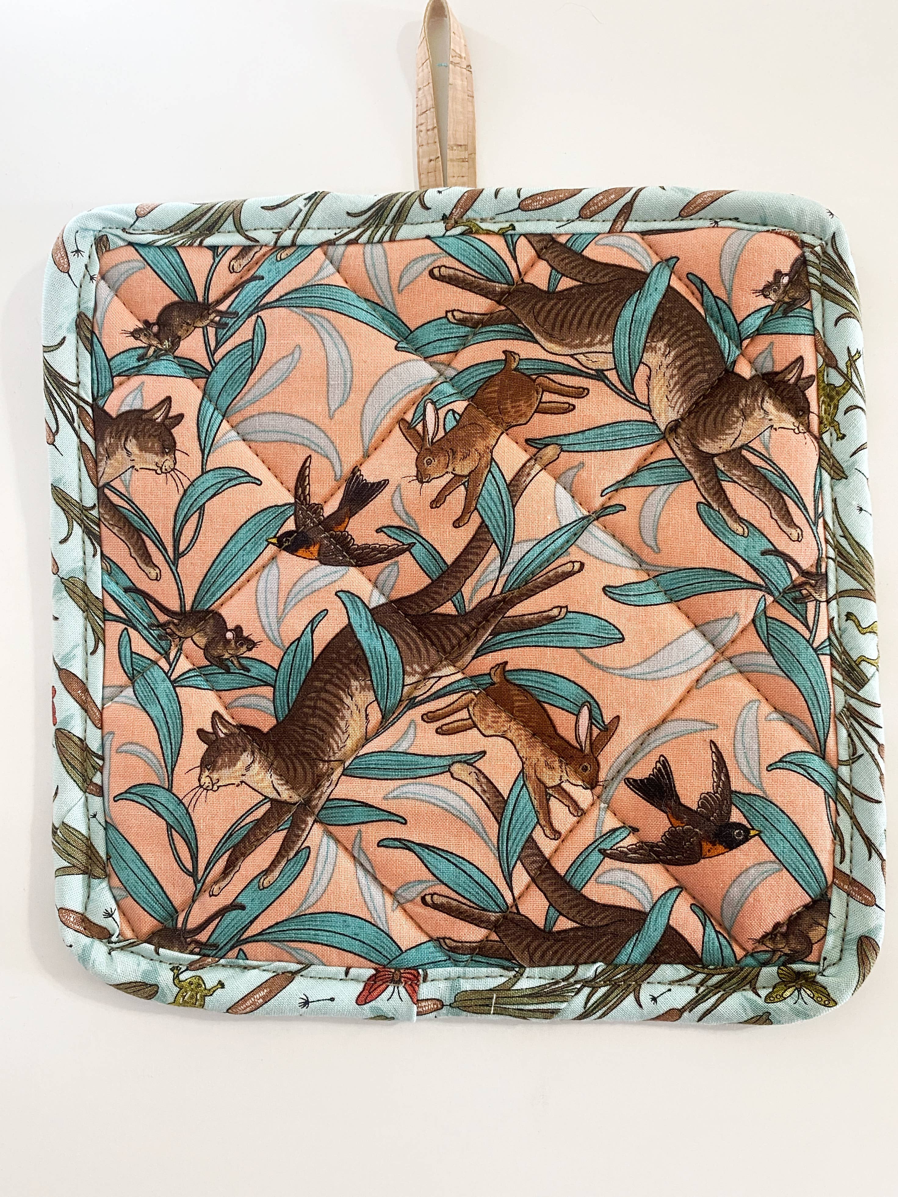 Alma Boheme Handmade - Wholesale Ovenwant/pothouder - Duurzame pannenlap van kurk en katoen met zakje77