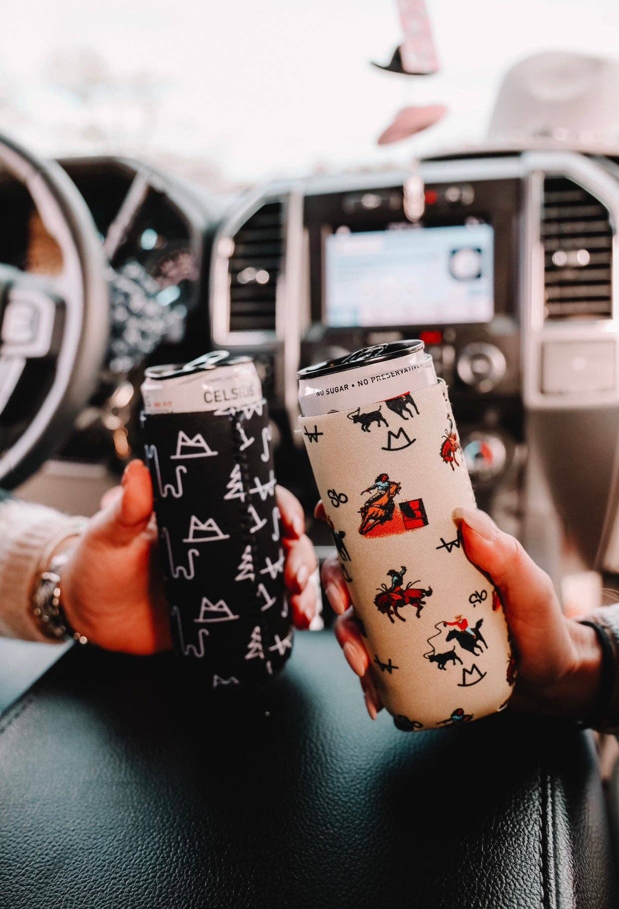 The Front Porch Label - Vendita all'ingrosso Rivestimenti per bottiglie e lattine - Black Brandin' Tall Coozie, confezione da 211