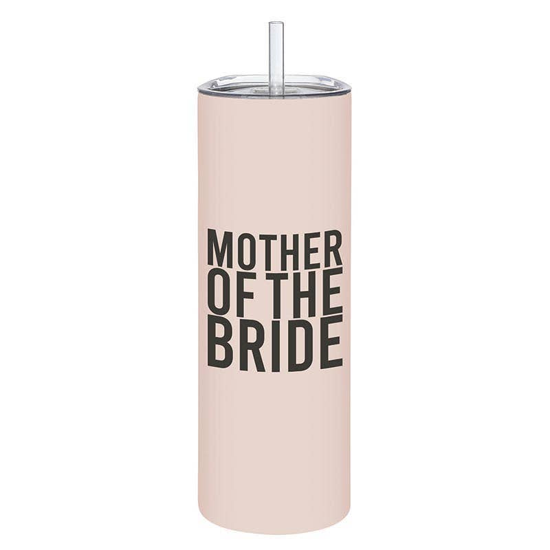 Angle - Wholesale Insulated Mug/Tumbler - Matte Skinny Tumbler - Mother of the Bride0