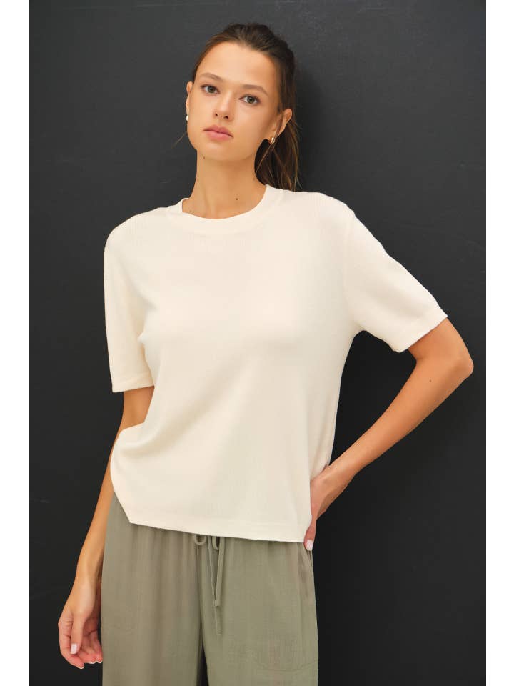 Be Cool - Wholesale Knit Sweater - Women's - CASHMERE BLENDED SHORT SLEEVE SWEATER 11