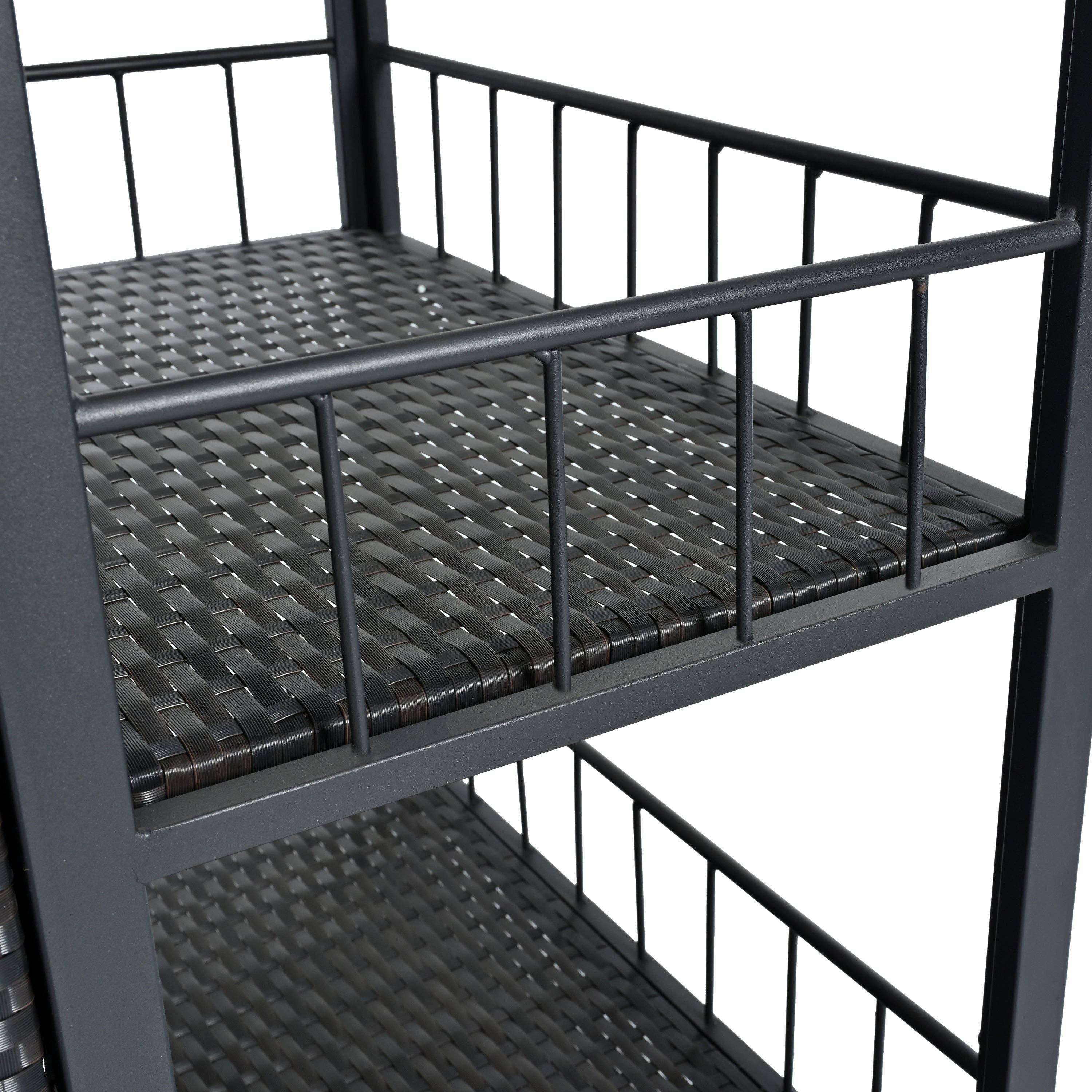 39F Inc. - Vente Outil de gril pour l'extérieur - Chariot de service extérieur avec plateau pliable, armoire de rangement23