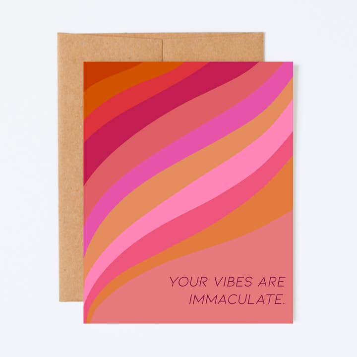 Immaculate Vibes Card for wholesale by Shop La Bish