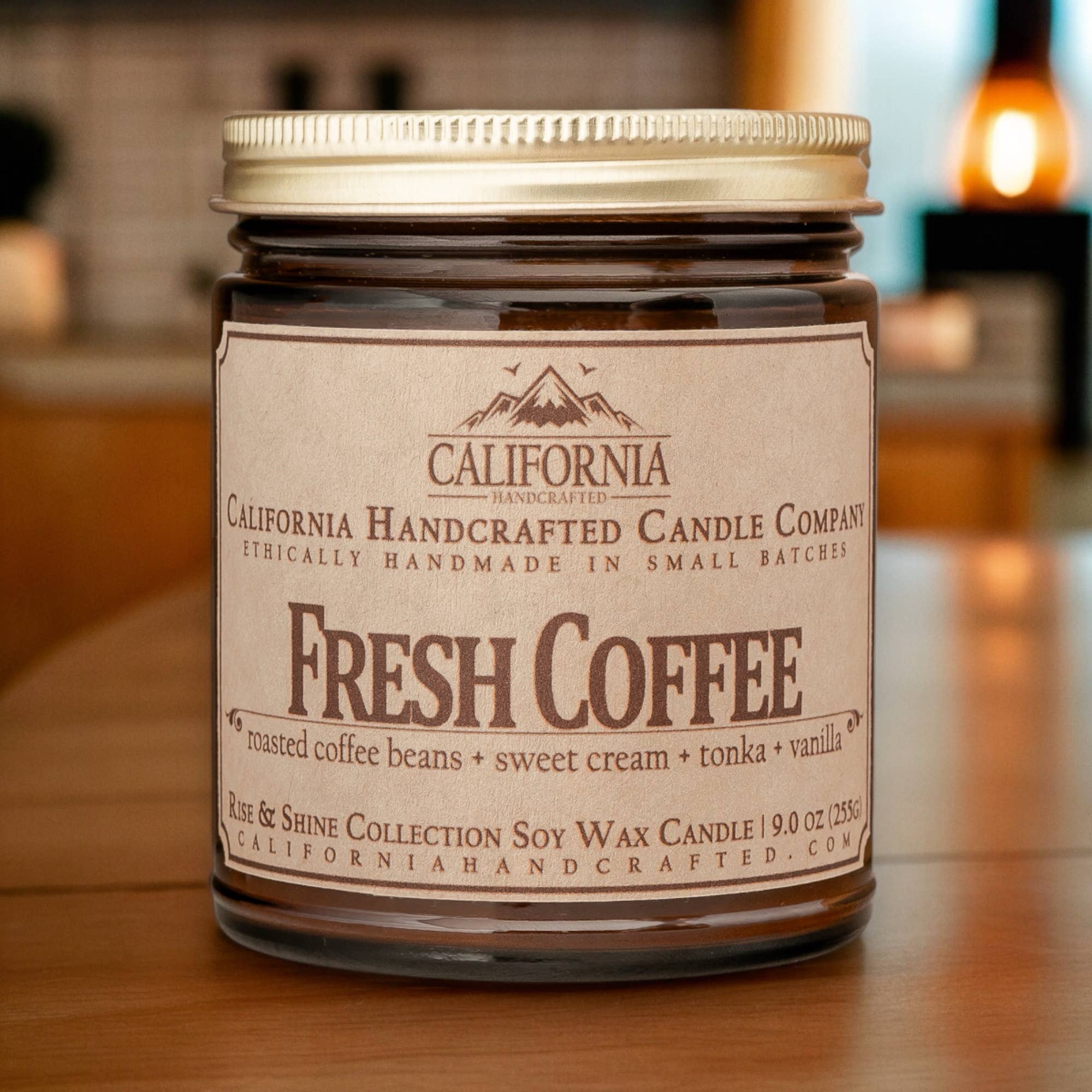 California Handcrafted – wholesale Burkljus – Färskt kaffe kokosnöt aprikos burkljus3