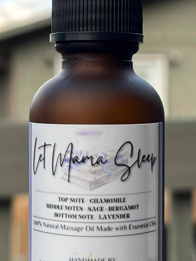 1 oz All Natural "Let Mama Sleep" Massage Oil for wholesale by Soul Glow Creations