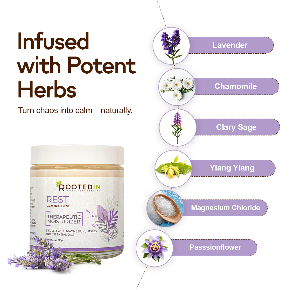 Rooted In - Wholesale Body Cream/Lotion - Rest Magnesium Cream for Sleep3