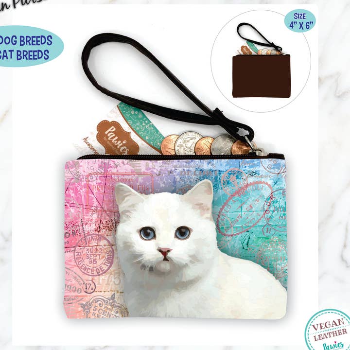 Monedero White Cat • Pantalla de suelo opcional para venta al por mayor de pawies