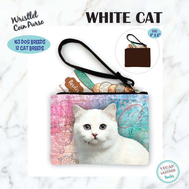 Vit kattmyntväska • Golvdisplay valfritt för wholesale av pawies