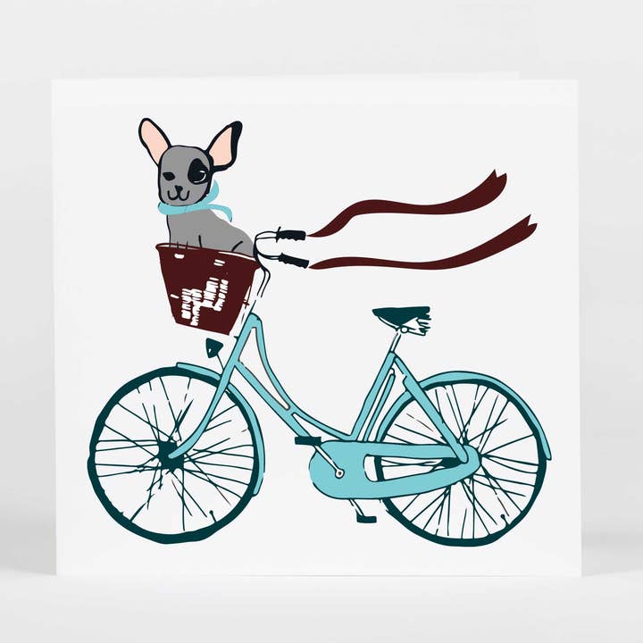 Bike with Streamers Enclosure for wholesale by Potluck Press