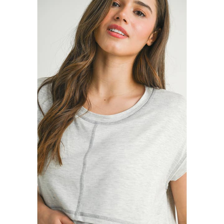 Hello Miz - Wholesale Nursing Top - Maternity - Double Layer Short Sleeve Maternity Nursing Top