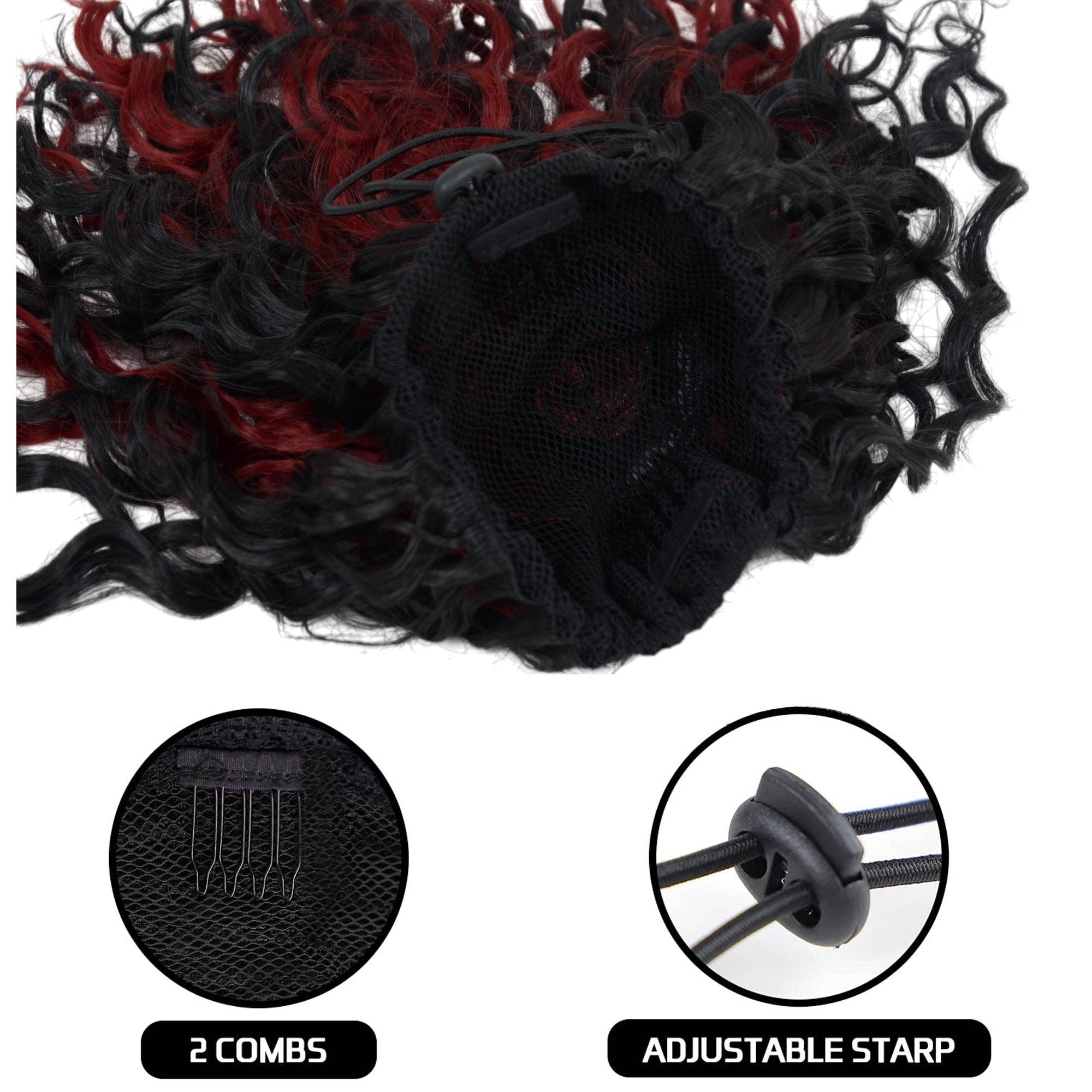 AK Brand - Wholesale Hair Extensions - 10" Curly Drawstring Ponytail Extension for Women14