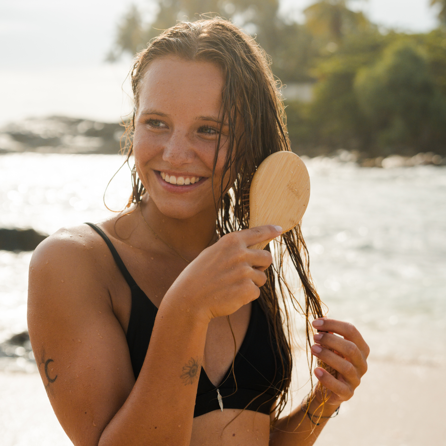 Bamboovement - Wholesale Hair Brush/Comb - Bamboo Oval Hairbrush | Plastic-Free | Vegan5