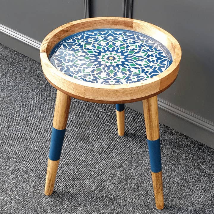 Hartsmede - Wholesale Side Table - Handmade Side Table Removable Legs Hummingbird Tray Table30