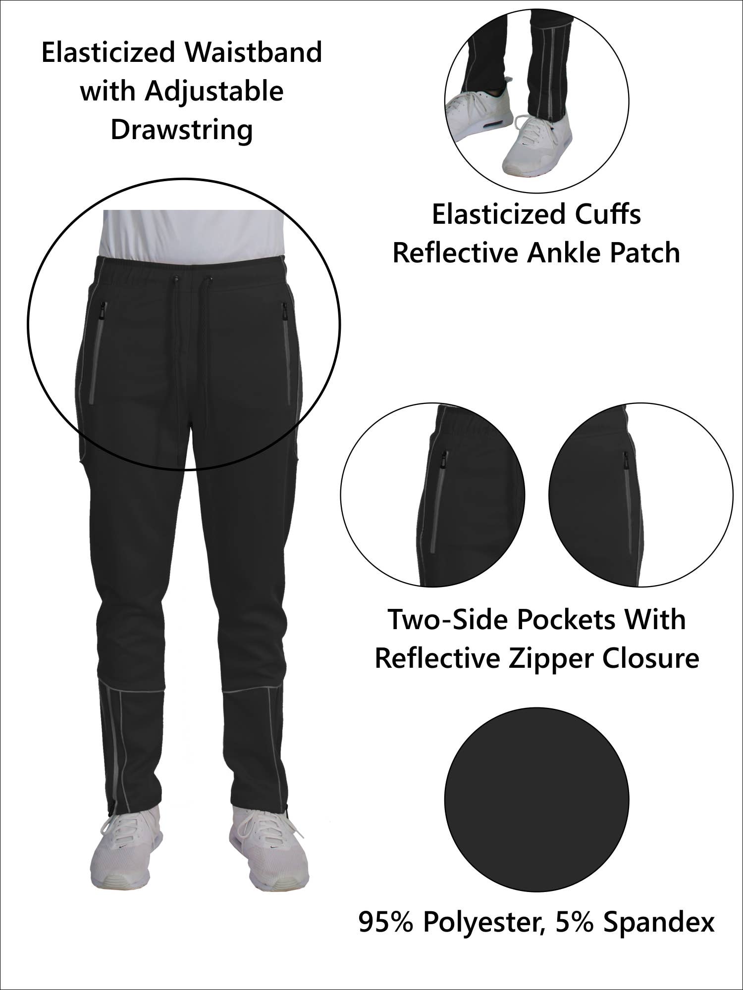 Galaxy By Harvic – wholesale Träningsoverall – Herr – Galaxy By Harvic Herrset med Tunn Fukttransporterande Löparjacka och Joggingbyxor10