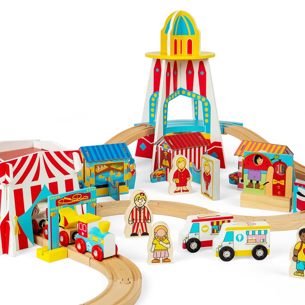 Bigjigs Toys - Wholesale Classic Toy - Kids - Fun Fair Train Set1