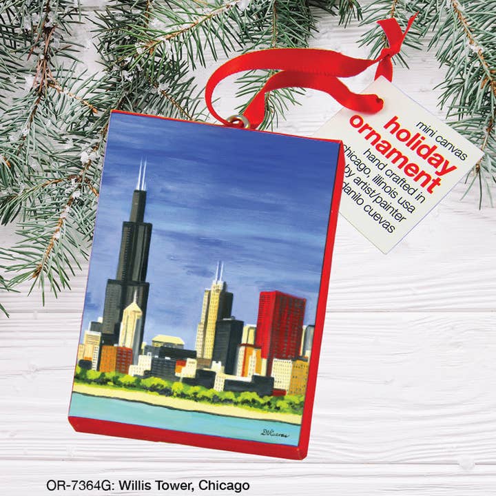 Willis Tower, Chicago, Ornament (OR-7364G) for wholesale by Printed Canvas