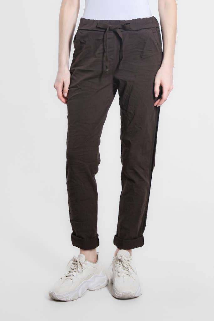 TINA Stephens Italy/Tees By Tina - Vendita all'ingrosso Pantalone - Donna - Pantaloni da smoking a righe in raso Kendyl (PL136)14