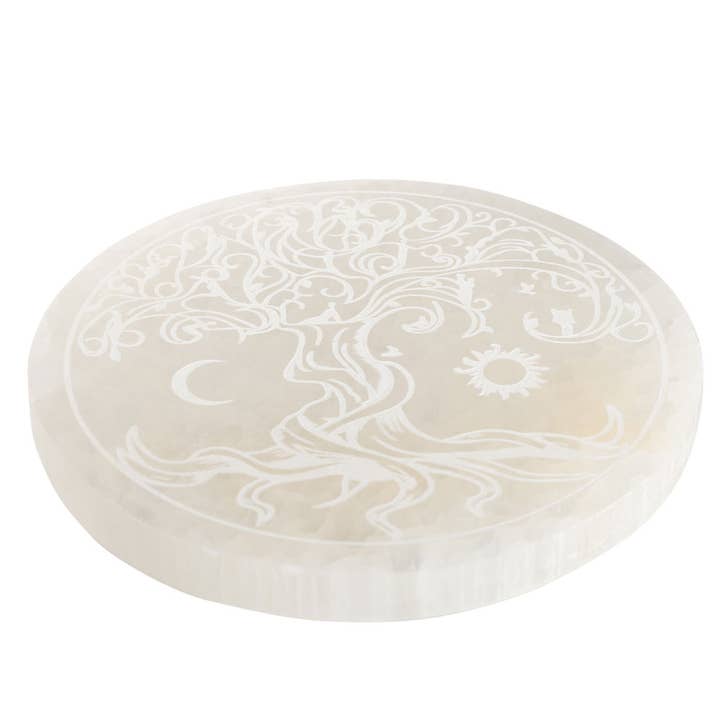 Benjamin International - Wholesale Crystal Charging Plate - Tree Of Life Charging Plate