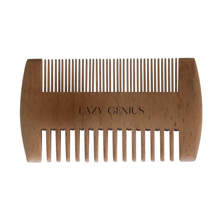 Bamboo Beard Comb for wholesale by Lazy Genius