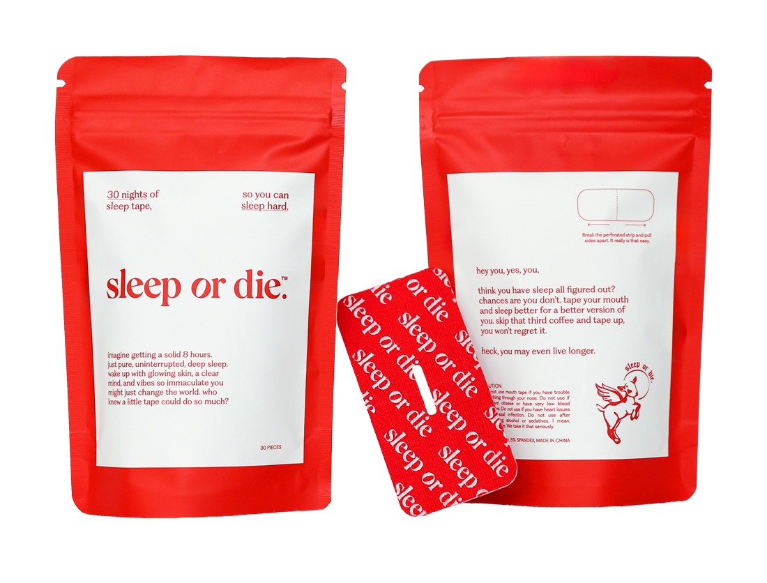 Sleep or Die – Großhandel Schlafmaske – Mundklebeband - hautpfleglich9