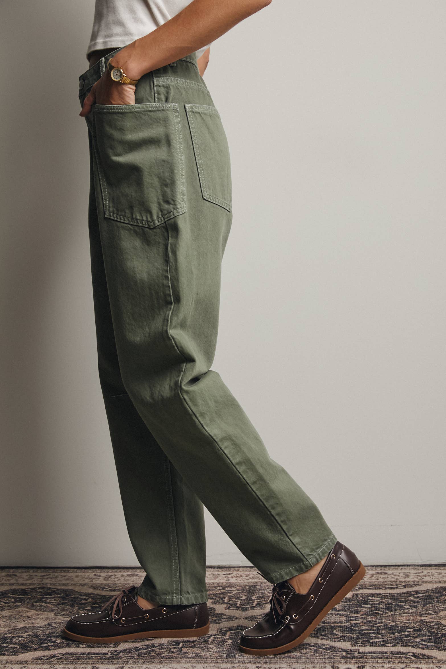 Forte - Wholesale Jeans - Women's - High Rise Barrel Utility Jeans FP0004 5