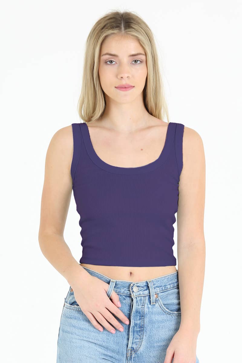 ANGIE – wholesale Tank top – Women′s – X2CA5-ASIS RIB KNIT SCOOP NECK TANK23