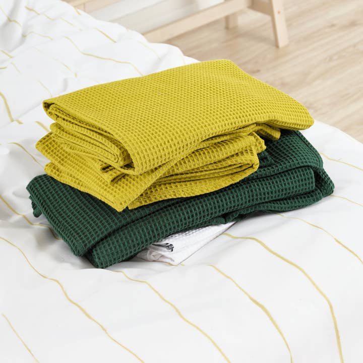 SG HOGAR - Wholesale Bath Towel - Waffle Towel 100% Cotton Pistachio Green6