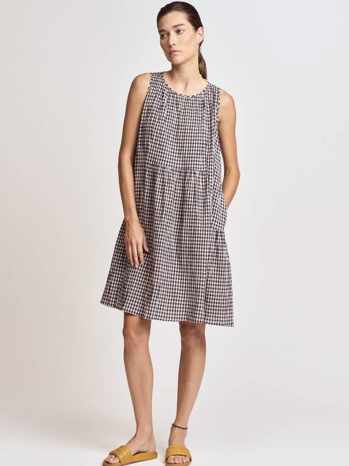 61258 - ROBE À CARREAUX GINGHAM pour la vente par Grade & Gather