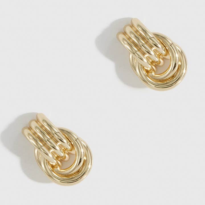 Mini Twist Stud Earrings for wholesale by DRAE COLLECTION