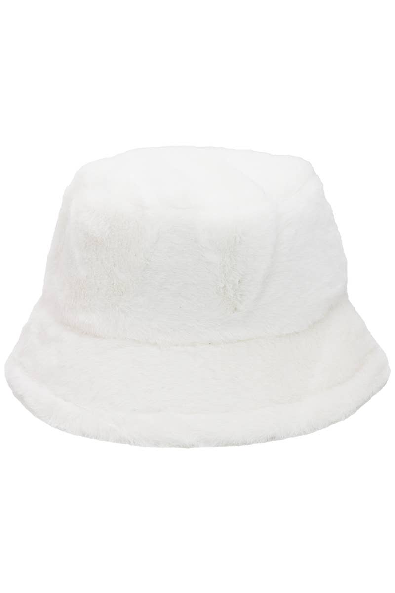 Cap Zone - Wholesale Bucket Hat - Women's - Oversized Fluffy Faux Fur Bucket Hat8
