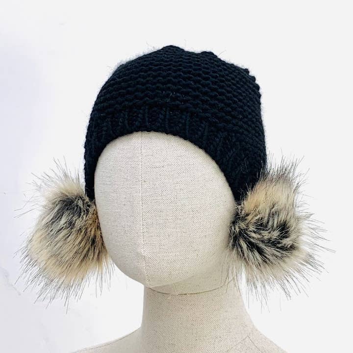 MILANO AMOUR - Wholesale Beanie - Women's - WINTER HAT CAPPELLO CUFFIA DOUBLE PON-PON28