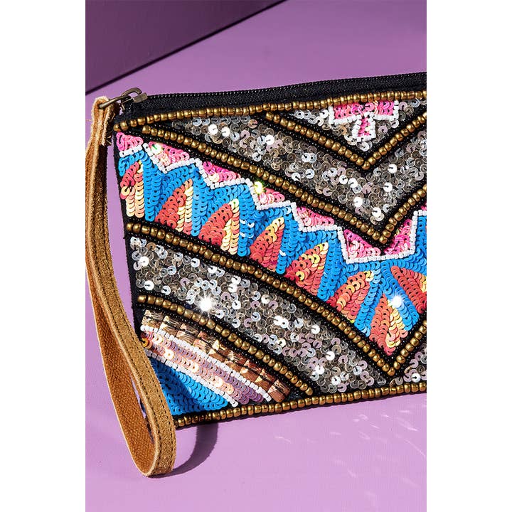 Handmade Las Vegas Ethnic Pattern Clutch for wholesale on Faire