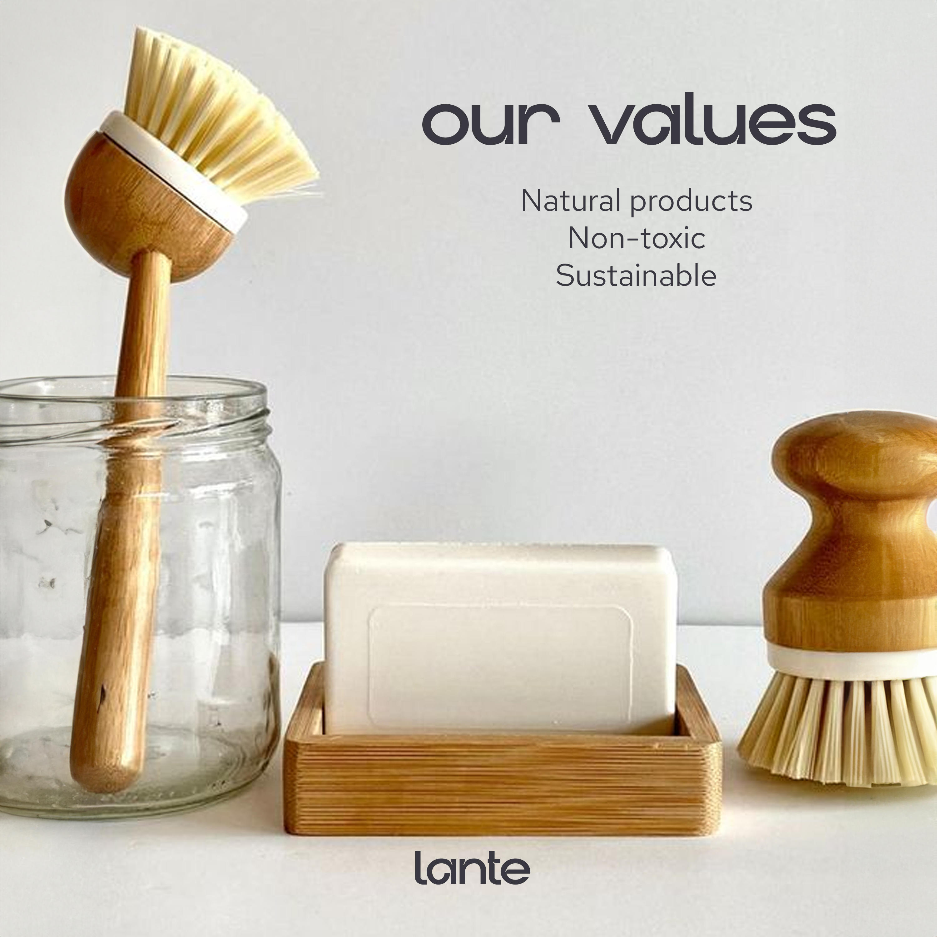 Aia* Intimacy - Wholesale Cleaning Sponge - 6x Lante natural scouring pads - eco - dishwashing sponge5