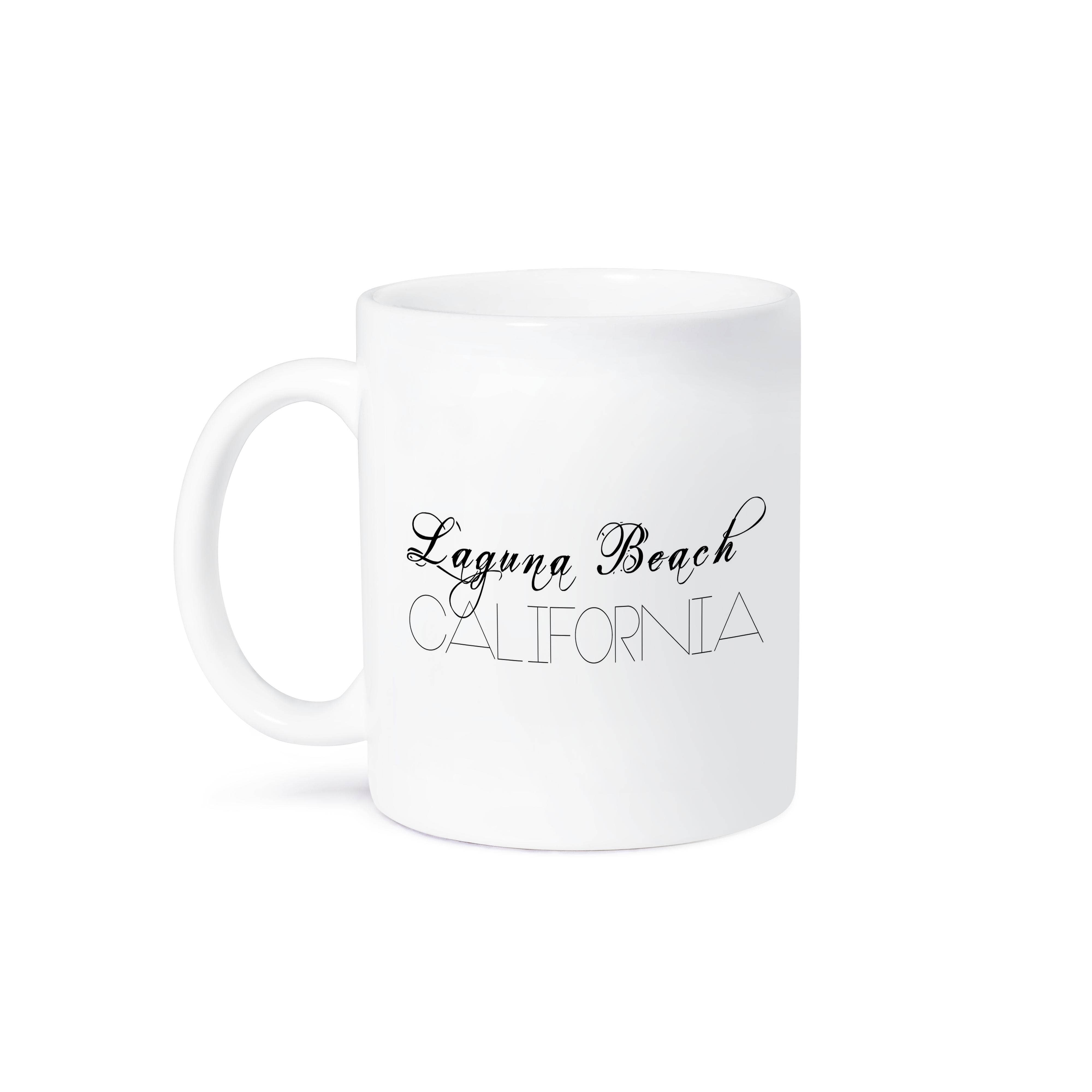3dRose - Wholesale Coffee Mug - 3dRose, American Beaches - Laguna Beach, California, black on white, Mug8