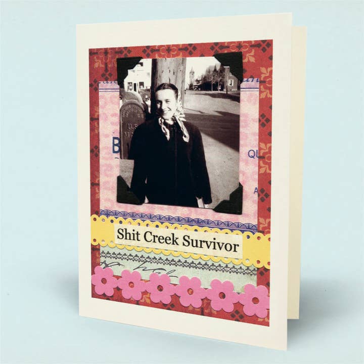 Shit Creek Survivor Card for wholesale by Mina Lee Studio
