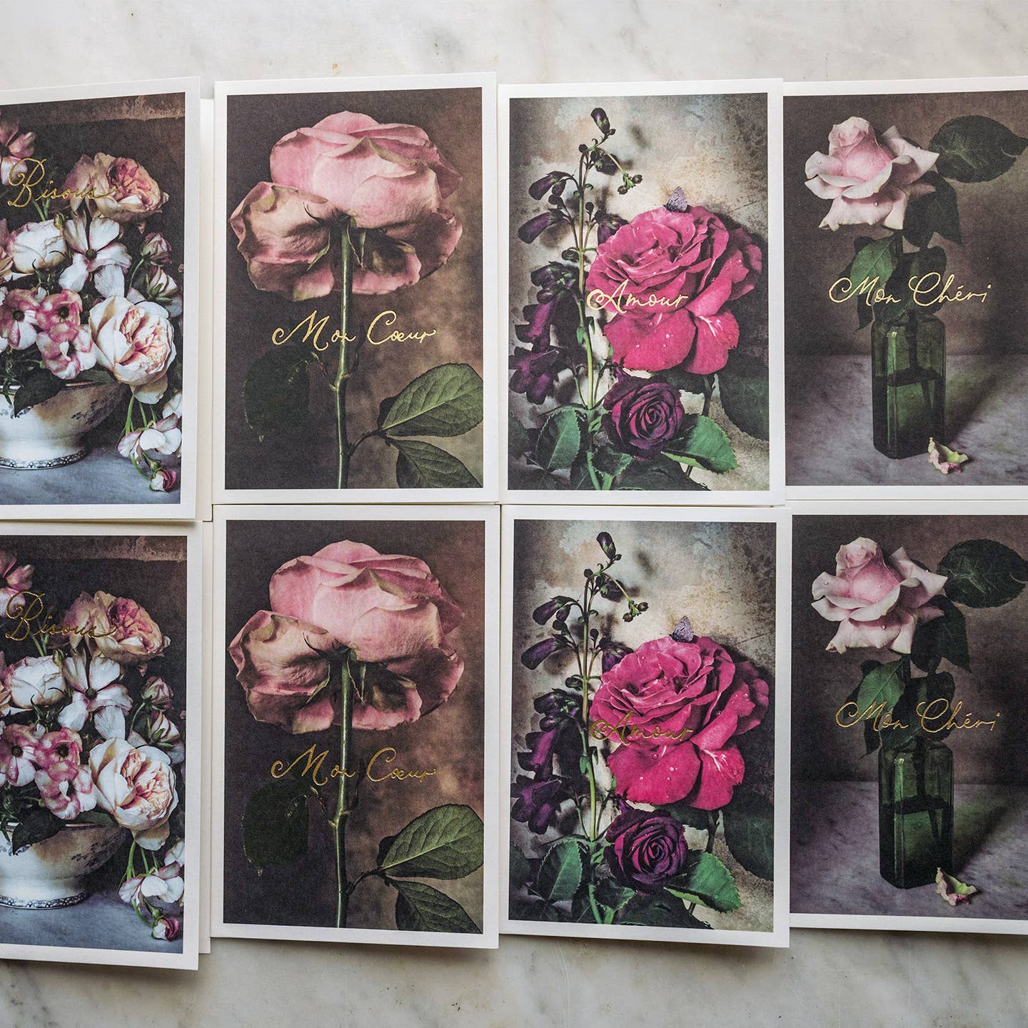 Jamie Beck - Wholesale Stationery/Notecard Set - Amour Stationery Set of 16 Cards and Envelopes8