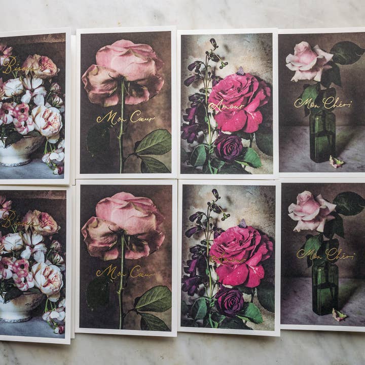 Jamie Beck - Wholesale Stationery/Notecard Set - Amour Stationery Set of 16 Cards and Envelopes8