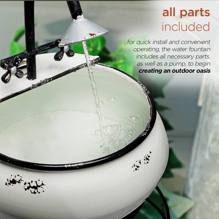 Alpine Corporation - Wholesale Outdoor Ornament/Decor - Alpine Corporation Outdoor Vintage Sink Fountain and Stand4